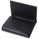 Удобный компактный кошелек с монетницей из натуральной кожи ST Leather 22742 Черный - изображение 6