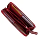 Кожаный женский кошелек на молнии GRANDE PELLE 11563 Красный - изображение 4