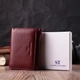 Кожаный интересный кошелек для женщин ST Leather 22507 Бордовый - изображение 8