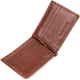Зручний затискач для грошей із натуральної гладкої шкіри ST Leather 19427 Коричневий - зображення 3