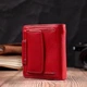 Кожаный яркий кошелек с монетницей для женщин ST Leather 19453 Красный - изображение 8