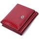 Компактный кошелек для женщин из натуральной лакированной кожи ST Leather 22687 Красный - изображение 1