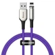 Кабель Baseus Zinc Magnetic Cable USB to Lightning 2A 1м (CALXC-H05) Purple - зображення 2