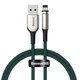 Кабель Baseus Zinc Magnetic Cable USB to Lightning 2A 1м (CALXC-H06) Green - зображення 2