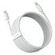 Кабель Baseus Simple Wisdom Series Fast Charging Data Cable Type-C to Lightning PD 20W 1.5м Набір 2 шт (TZCATLZJ-02) White - зображення 5