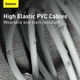 Кабель Baseus Simple Wisdom Series Fast Charging Data Cable Type-C to Lightning PD 20W 1.5м Набір 2 шт (TZCATLZJ-02) White - зображення 13