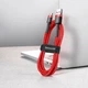 Кабель Baseus Cafule Cable USB to Micro USB 2.4A 1м (CAMKLF-B09) Red - зображення 5