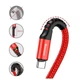 Кабель Baseus Fish Eye Spring Data Cable USB to Type-C 2A 1м (CATSR-09) Red - зображення 3