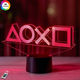 3D нічник подарункова нічна LED лампа світлодіодний світильник PlayStation з пультом ДК 16 кольорів адаптером на usb батарейках з акрилу для будинку спальні дитячої оригінальний подарунок дитині 3DTOYSLAMP - зображення 1