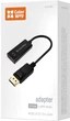 Адаптер-переходник ColorWay DisplayPort to HDMI Female 4K/30 Гц Black (CW-AD-DPHD) - изображение 1