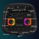 Безпровідна караоке-колонка SPS ZQS10209 з двома мікрофонами 50 Вт та Bluetooth 5.0 - зображення 3