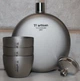 Фляга титанова для алкогольних міцних напоїв Tiartisan titanium 180 мл з титановими чарками 3 шт по 40 мл лійка туристична кругла пляшка подарункова + лійка та чохол - зображення 2