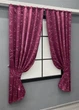 Комплект коротких штор VR-Textil Софт Ліана № 459ш Малиновий 130х170 см 2 шт (35-0429) - зображення 2