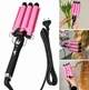 Тройная плойка волна для укладки волос Hair Curler M-11 керамическая 25 мм с регулятором температуры 70-130 Вт - изображение 4
