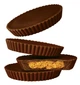 Шоколадна цукерка Reese's Thins Dark Chocolate Peanut Butter Cups Candy - зображення 3