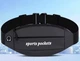 Сумка на пояс 29х13 см сумка бананка для спорта черная - изображение 1
