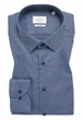 Мужская классическая темно-синяя рубашка SLIM FIT размер 39 - изображение 4