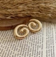 Женские сережки "Спирали" jewelry Золотистые - изображение 2