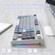 Игровая беспроводная механическая клавиатура Attack Shark K86 / Три режима подключения / Linear Blue Whale Switches / Grey - изображение 5