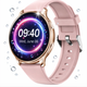 Смарт часы женские Uwatch Smart G35 с розовым ремешком для спорта и фитнеса - изображение 1