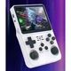 Портативная игровая 3D консоль с HD экраном 4" 720×720p R36S Game Player 15000 игр WiFi 128Гб 1GB DDR3 2500мАч Linux для детей и взрослых ретро Dendy олдскульные игры PS1 PlayStation 1 White - изображение 3