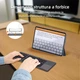 Складана портативна акумуляторна Bluetooth-клавіатура Mcbazel з сенсорною панеллю для мобільних пристроїв. Колір - чорний ( ENG ) - зображення 7