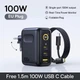 Мережевий зарядний пристрій Baseus 100W PicoGo AE21 Digital Display + кабель Type-C 1.5м - зображення 1