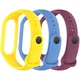Ремінець до фітнес браслета Armorstandart комплект 3шт Xiaomi Mi Band 7/6/5 New Style Viola (ARM87046) - зображення 1