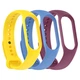 Ремінець до фітнес браслета Armorstandart комплект 3шт Xiaomi Mi Band 7/6/5 New Style Viola (ARM87046) - зображення 2