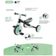 Дитячий велосипед Globber Learning Trike 2 в 1, фуксія (735-110) - зображення 9