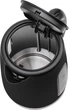 Электрочайник Ardesto EKL-F19B, черный, 2200W, 1.7 л, дисковый, пластиковый корпус, индикатор уровня воды, подсветка, - изображение 2