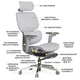 Офисное кресло Mealux D2 Air Plus Grey (HF-D2 Plus M/G) - изображение 9