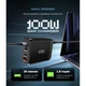 Зарядний пристрій Armorstandart ARP-131 Resolute Power USB-C 100W GaN Black (ARM70024) - зображення 2
