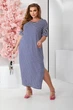 Сукня AGER 4XL-5XL Синьо-білий 257R130-5 - зображення 1