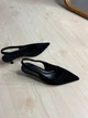 Туфли женские Meideli 2051-37 slingback замшевые лодочки с перфорацией 36 черные - изображение 4