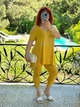 Женский костюм туника и лосины желтый 48-50 рз6240.3483 - изображение 2