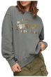 Жіночий світшот Superdry Luxe Metallic сірий із золотистим написом M W2011991A 5XZ (38) - зображення 2