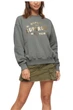 Жіночий світшот Superdry Luxe Metallic сірий із золотистим написом M W2011991A 5XZ (38) - зображення 3