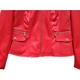 Жіноча куртка Guess з екошкіри червоного кольору S W92L37W9VO0 (S) - изображение 3