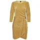 Жіноча сукня Vero Moda Mella елегантний золотий велюр M 10280540 GOLD (M) - изображение 4