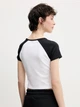 Футболка хлопковая женская Converse Chuck Patch Ss Top Trail Mixed 10027396-001 XS Black (194435389097) - изображение 2