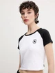 Футболка хлопковая женская Converse Chuck Patch Ss Top Trail Mixed 10027396-001 XS Black (194435389097) - изображение 4