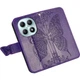 Чехол-книжка с рисунком UniCase Butterfly Pattern для Xiaomi Redmi Note 15 (4G/5G) / Poco M8 5G - Dark Purple - изображение 4