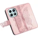 Чехол-книжка с рисунком UniCase Butterfly Pattern для Xiaomi Redmi Note 15 (4G/5G) / Poco M8 5G - Rose Gold - изображение 4