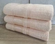 Набор турецких бамбуковых махровых полотенец Zeron 3 штуки 70х140 Bamboo Peach - изображение 2