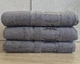 Набір турецьких бамбукових махрових рушників Zeron 3 штуки 70х140 Bamboo Grey - зображення 1