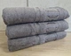 Набір турецьких бамбукових махрових рушників Zeron 3 штуки 70х140 Bamboo Grey - зображення 2