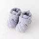 Мягкие пинетки "Toesies" для малышей с липучкой и нескользящей подошвой (длина стельки 12 см) (6-12 месяцев) серый (KS1054) - изображение 1