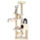 Drapak dla kota Springos Wielopoziomowy Kremowy PA1044 (5907719457666) - obraz 2