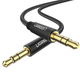 Аудіокабель UGREEN AV112 3.5mm Male to 3.5mm Male Cable Gold Plated Metal Case with Braid 1m (Black)(UGR-50361) - изображение 2